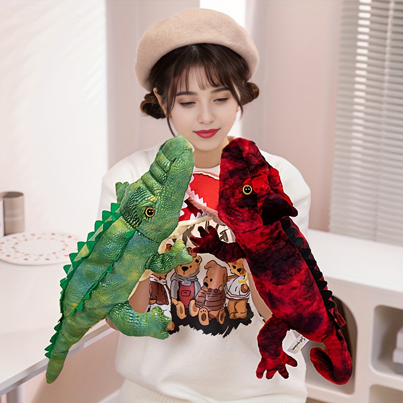 Crocodile Hand Puppet Plush Toy, Interactive Story Puppet