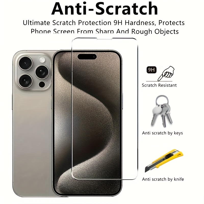 Protection D'écran En Verre Trempé Gorilla Tech Pour IPhone 15 Pro Max 14 13 12 11 XR 8/7 - Ultra Résistante, Anti-rayures