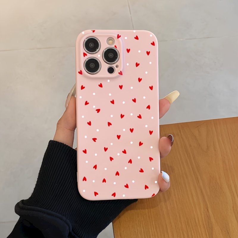 

Un étui de téléphone mignon et rose à motif cœur qui brille, adapté pour iPhone 15 , /14/13 Pro/12/11. Il offre une protection totale et est un choix élégant, pour , de la Saint-Valentin ou de An.