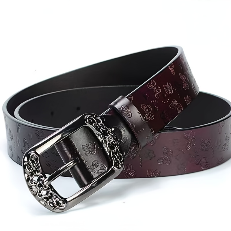 Stylish Casual Belt with Retro Buckle Wide Strap
