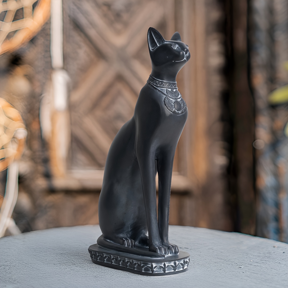 * black cat ornament ୨୧* 黒猫さん クリップ （a） Qmetalart Black Cat Decorations Metal Garden Yard Art Decor