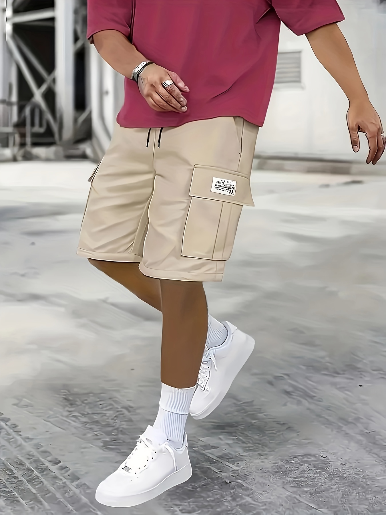 Khaki Shorts With Shoes For Cargo Shorts Khaki Shorts Best Men& - Main Image