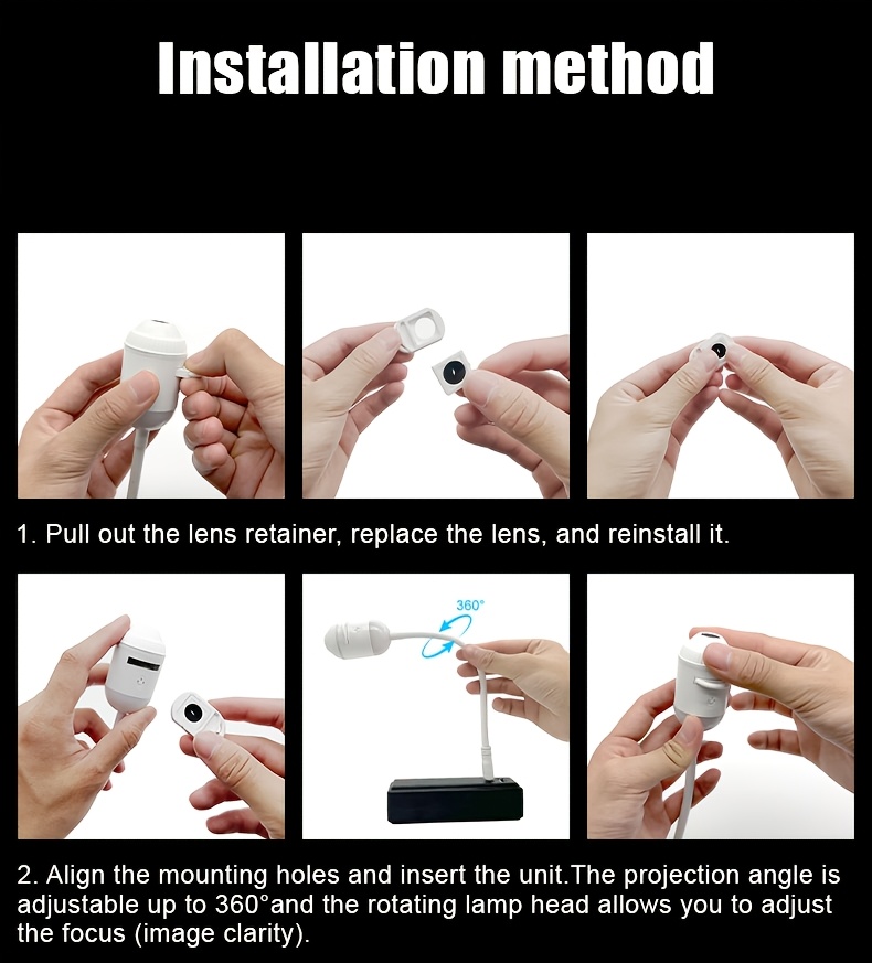 usb starry sky projection wall light with adjustable hose moon and   of stars ambient lamp details 14