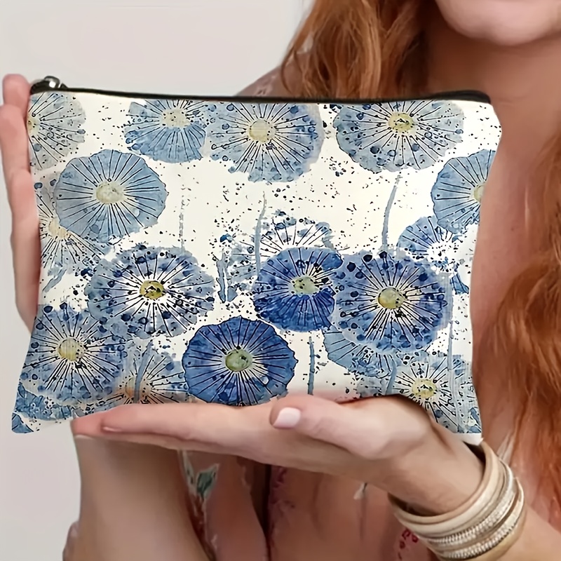 TEMU Neceser de Maquillaje con Cremallera - Bolso Cosmético de Viaje y Plegable, Organizador de Artículos de - Regalo para Mujeres, Maestras y -