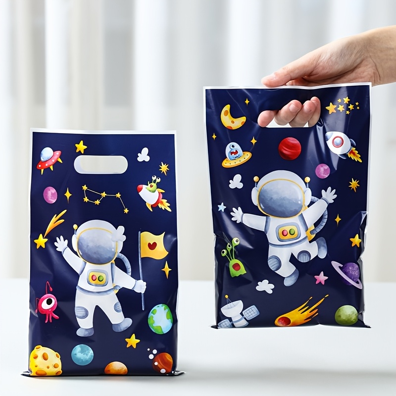 

10/25/50pcs,blue Astronaut Hand-held Gift Bag,astronaut Theme Candy Bags,space Theme Decor Packing Bags, Party Decoration,astronaut Style 1st Birthday Party Ornament, Shower Party Supplies