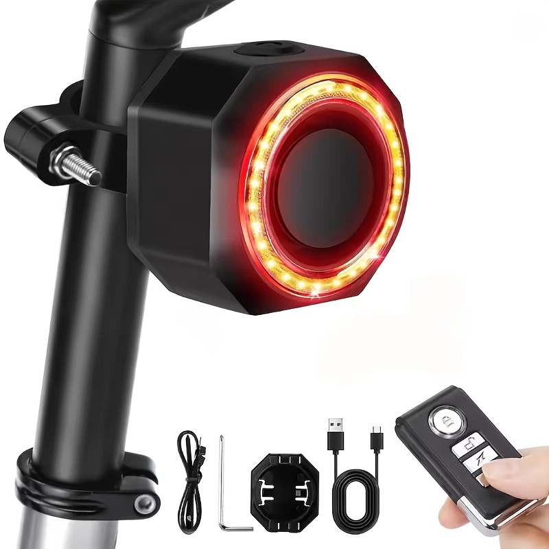 Image of [ynf Bicycle High Brightness Anti-theft Alarm] Vibration Detection, Knock-down Alarm, 110db Alarm Volume 3-in-1 Function, Of At 6 Months.halloween Gift Powersports Alarms &anti-theft