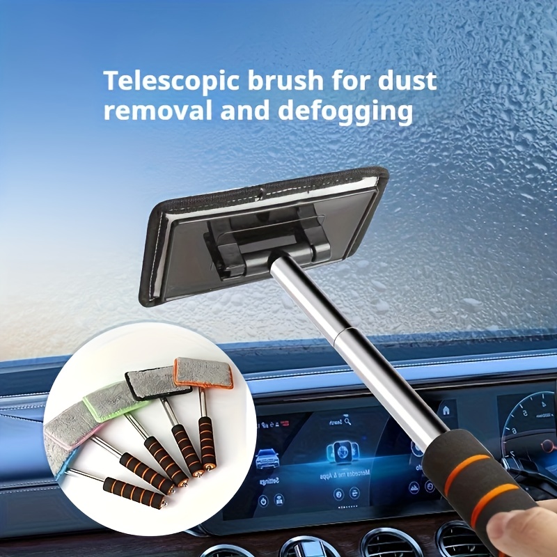 4pcs Car Glass Brush And Replacement Cloth, with Retractable... product image 6