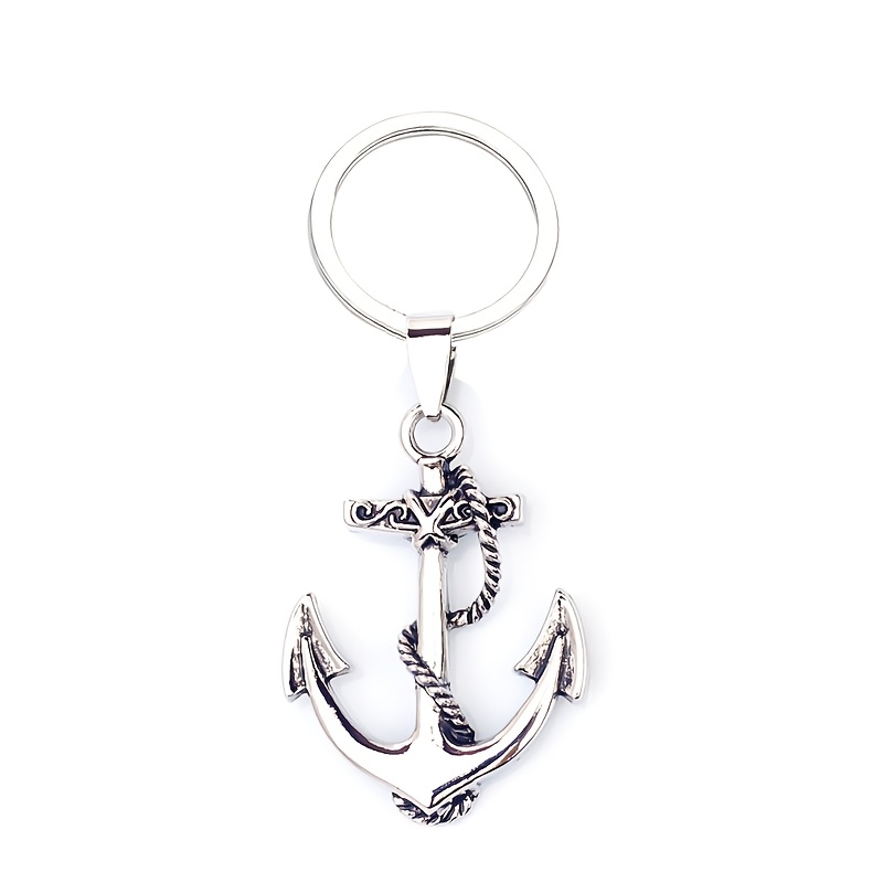 Image of Sailor Anchor Keychain, Unique Keychain For Boys' Handbags, Backpacks, Travel And Cycling Accessories