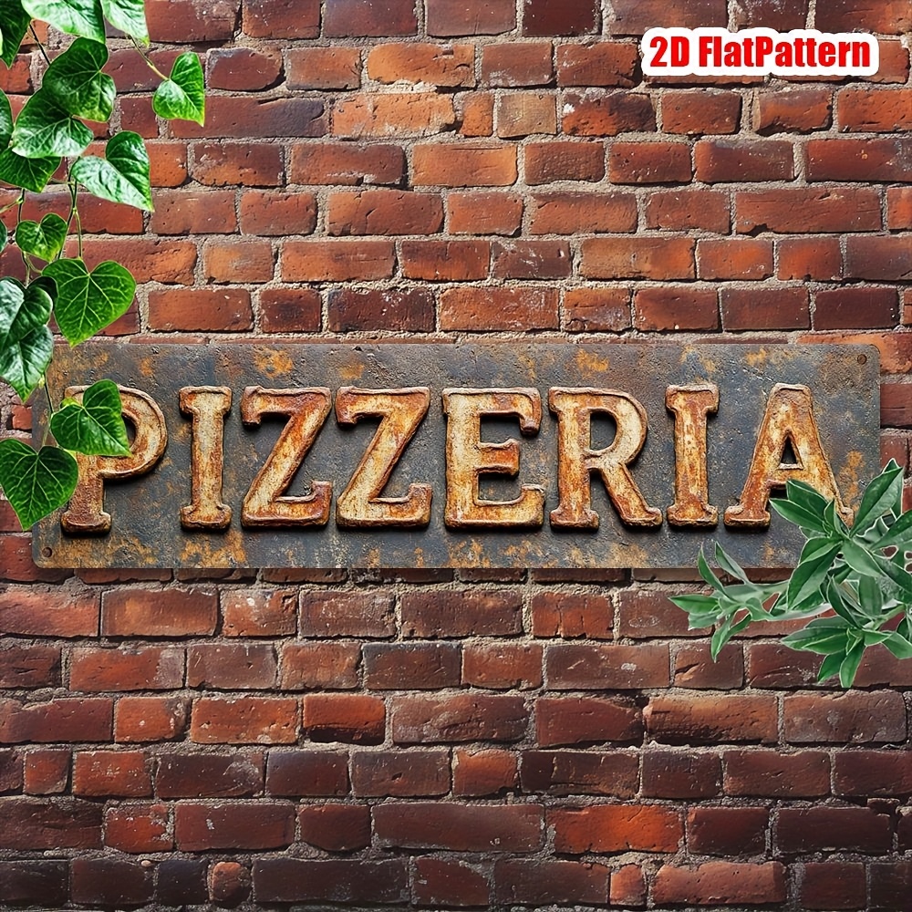 TEMU Insegna 2D Piatta, 1 pezzo - 3.94 x 15.74 pollici, stampa UV su ferro per decorazione casa, o esterna, design unico e divertente, regalo per ,