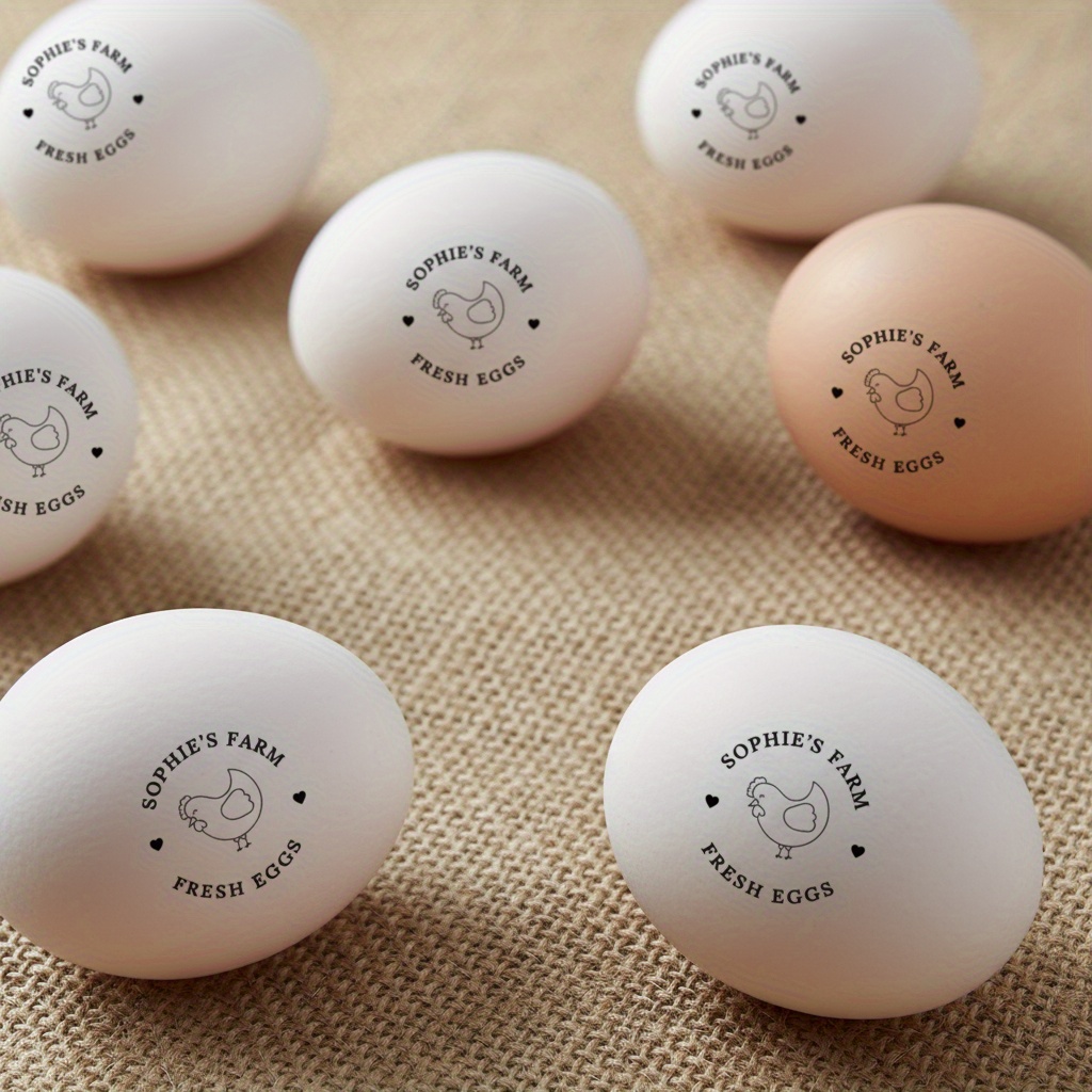 Personalized Egg Rubber Stamp, Egg Stamp, Hens Egg Stamp, Ducks Egg Stamp, Personalized , Egg Carton Stamp, Duck Egg Stamp