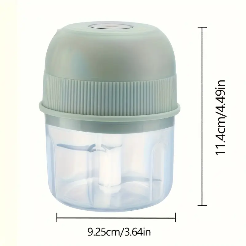 250ml electric mini garlic chopper usb meat grinder garlic crusher sturdy ginger and vegetable crusher with safety for switch thickened chopper Product details 0