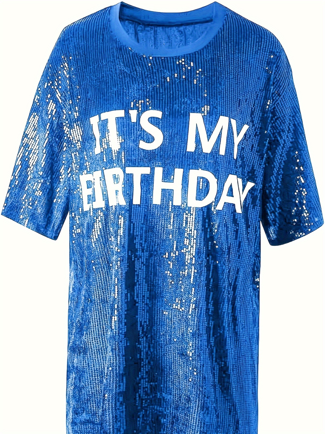 sequin shirt dress sold on Temu United States