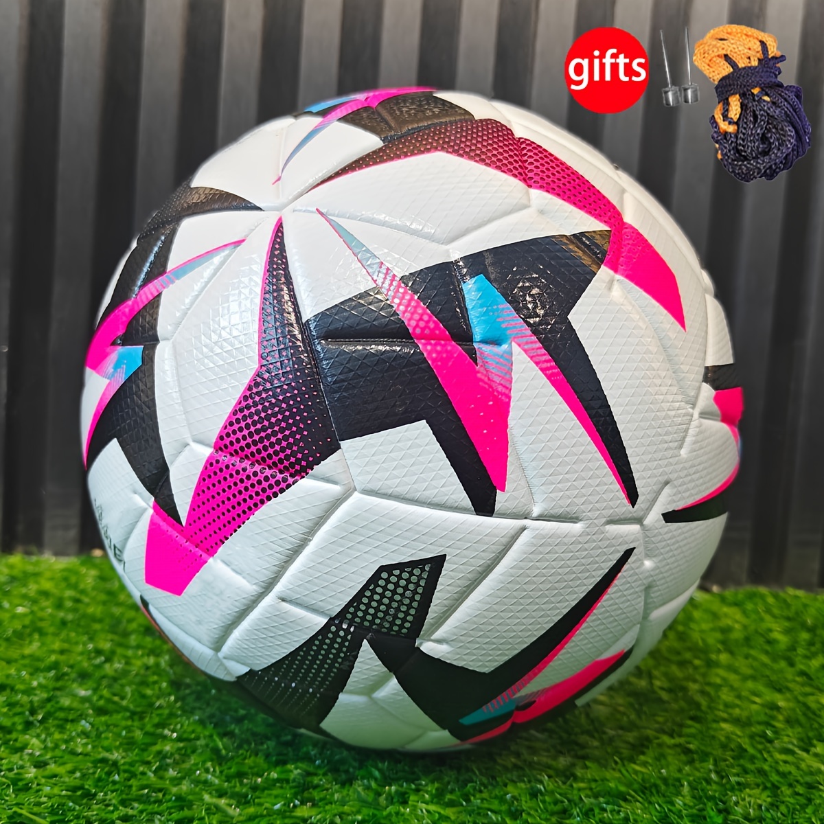 

Premium Size 5 Faux Leather Soccer Ball - Seamless, High-elasticity & Durable For Adult Training And Competition