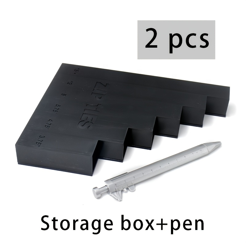 TEMU 2pcs Wall-mounted Tool Rack Cable Tie Organizer Pe Hook Style Workshop Clutter Cable Zip Tie Storage Holder Rack Metal Zip Tie Organizer Wall