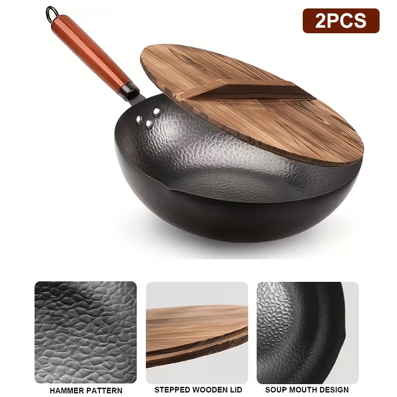 Temu – TEMU 2/15pcs Covered Iron Pot Set – Heat-resistant Cooking Surface – Multifunctional Pot Suitable For All Stoves, Including Cooking Utensils