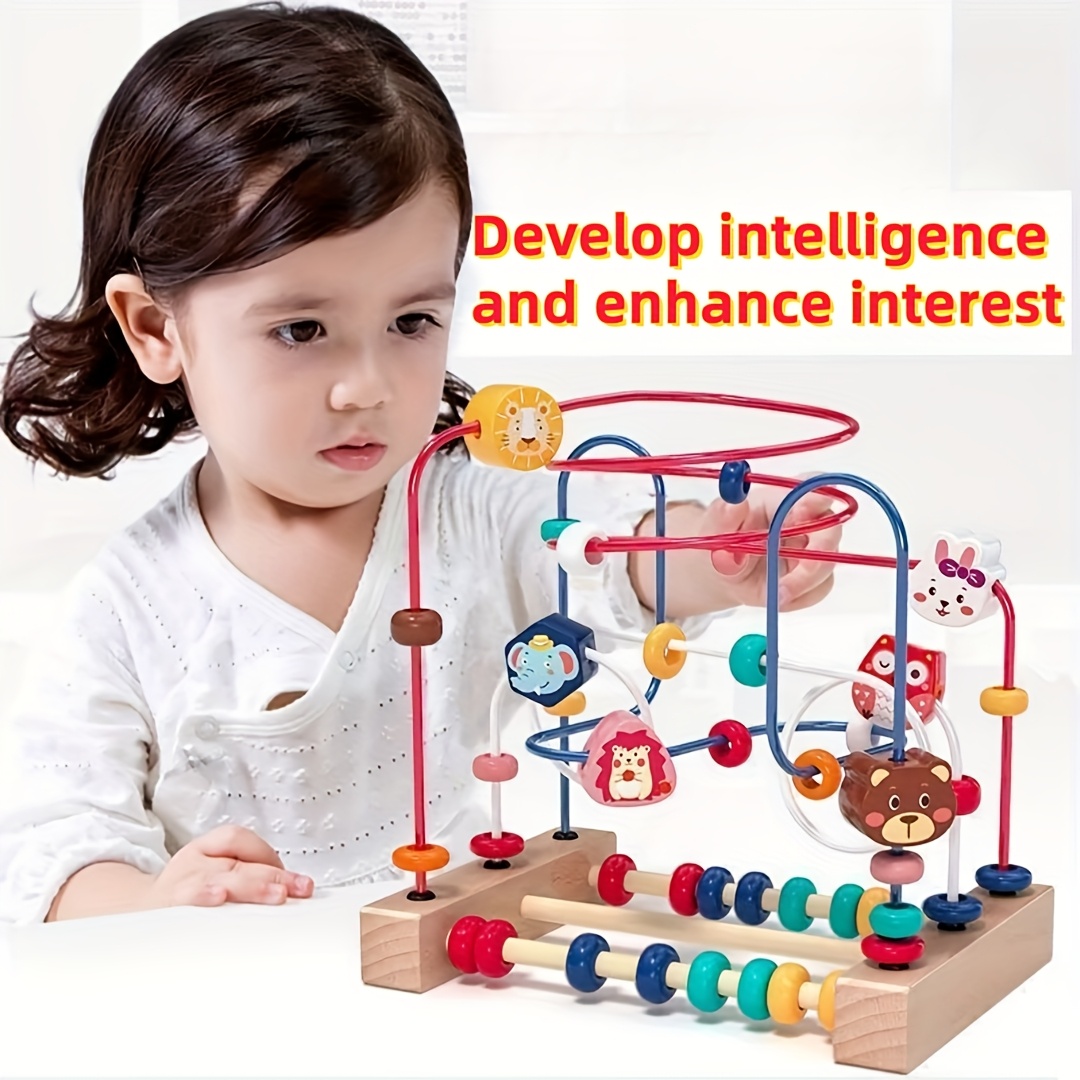 MINI Kid's Bead Maze Toy Hand Learning Educational Toys Gift