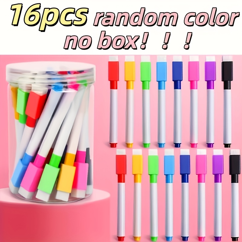 16 pack dust free alcohol based dry erase markers 24 mixed colors including neon and pastel shades whiteboard markers suitable for glass   chalkboard erasable ink pens ideal for classrooms offices parties no residue