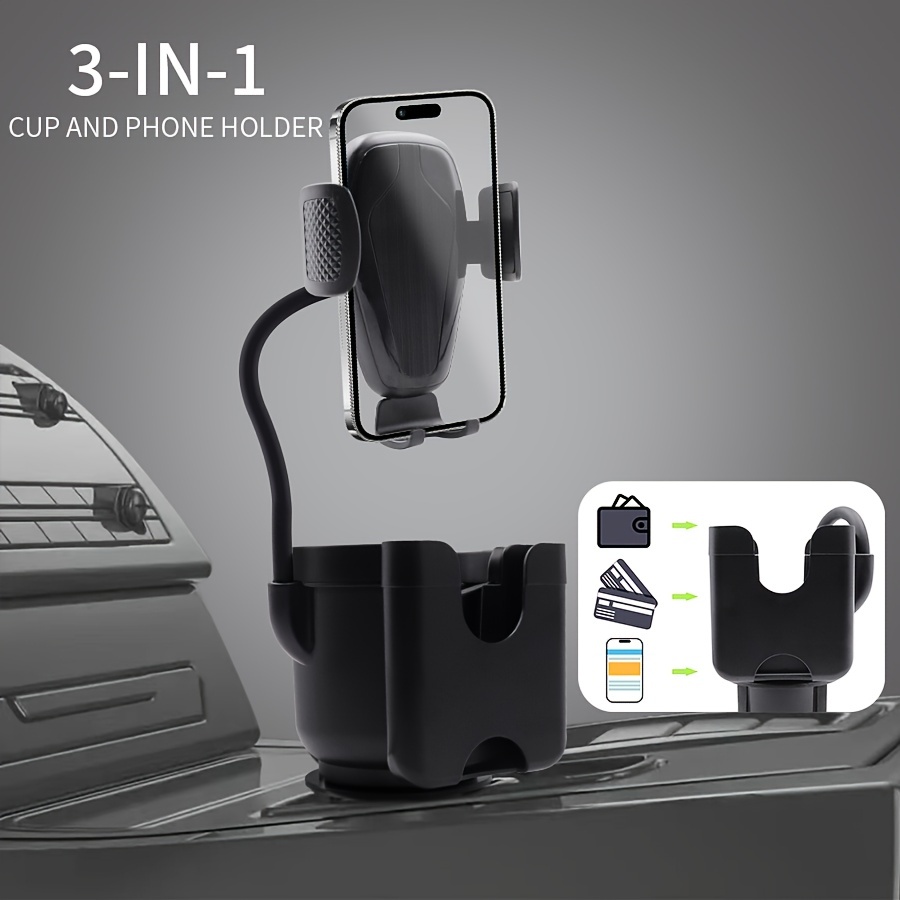 

Car Cup Holder Expander For Car Adapter Adjustable Multifunctional Dual Cup Holder With Phone Holder Aromatherapy Organizer
