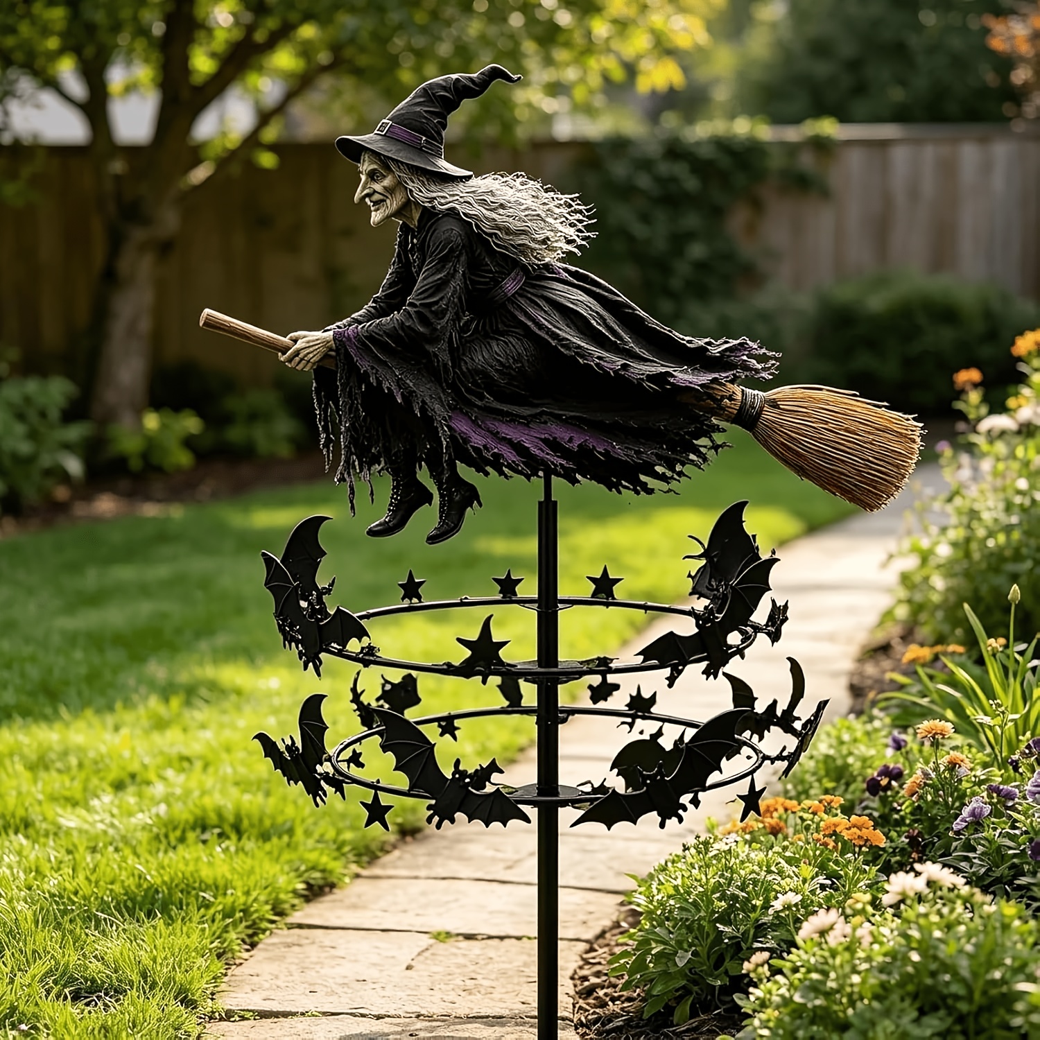 item picture 2 5d halloween magic   garden windmill halloween windmill garden pole outdoor decoration with   and   weird halloween courtyard windmill funny halloween decoration    