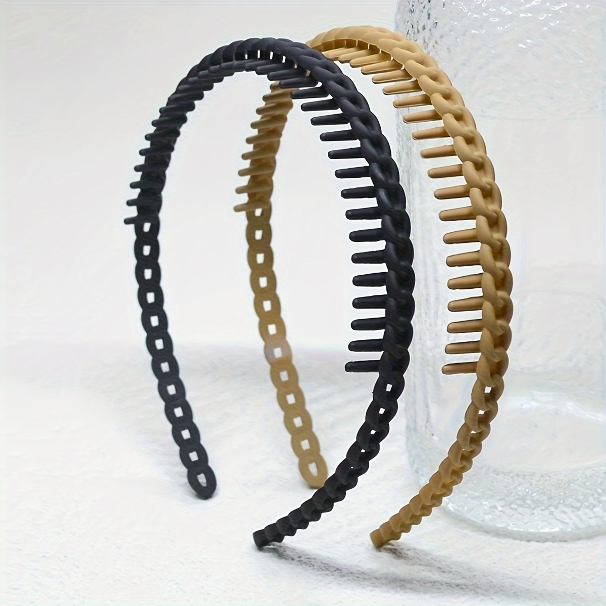 2/3/4/5pcs Hair Scrunchies with Teeth, Anti-Slip Headbands for Washing Face and Styling, Hair Accessories