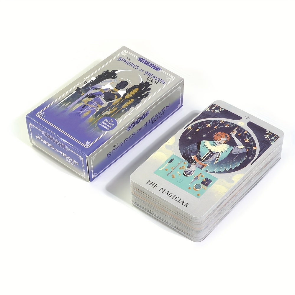 Spheres Heaven Tarot: An 80 card Deck Guidebook Teens - Temu