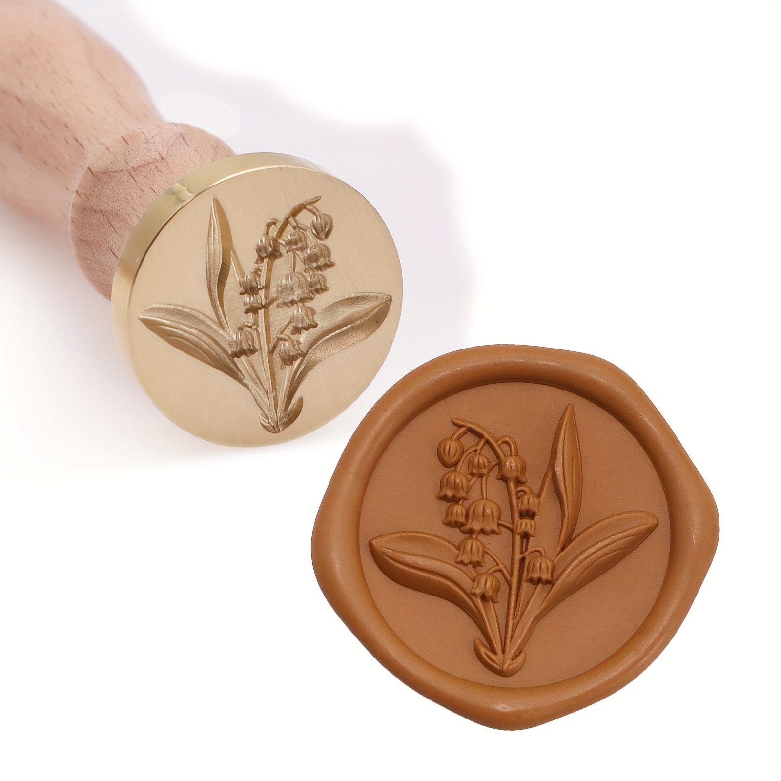 

Elegant Wax Seal Stamp Kit With 3d Embossed Head And Detachable Wooden Handle - Wedding Invitations, Envelopes & Postcards