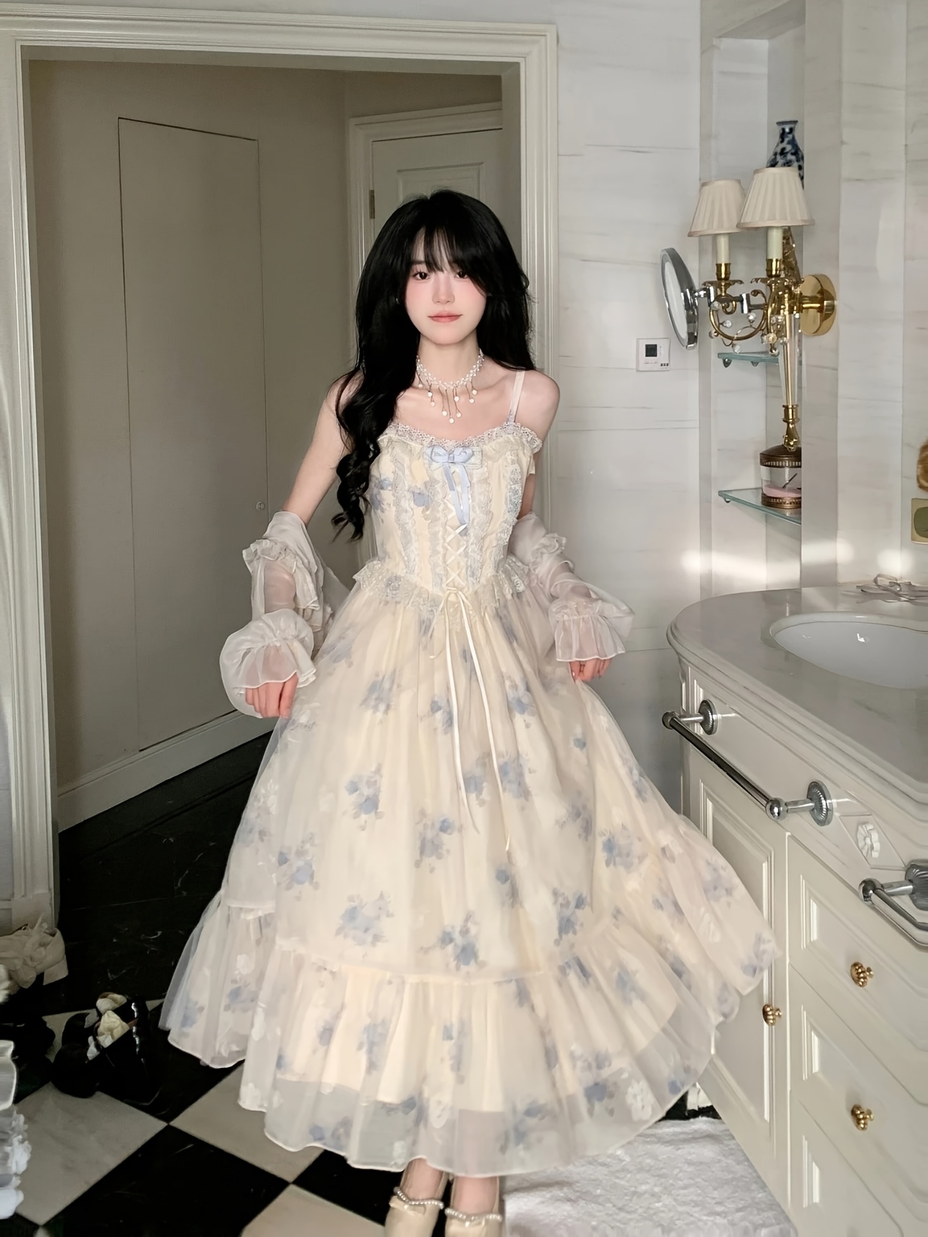 open lace back dress Tea Party Dress – Shoploloscollections