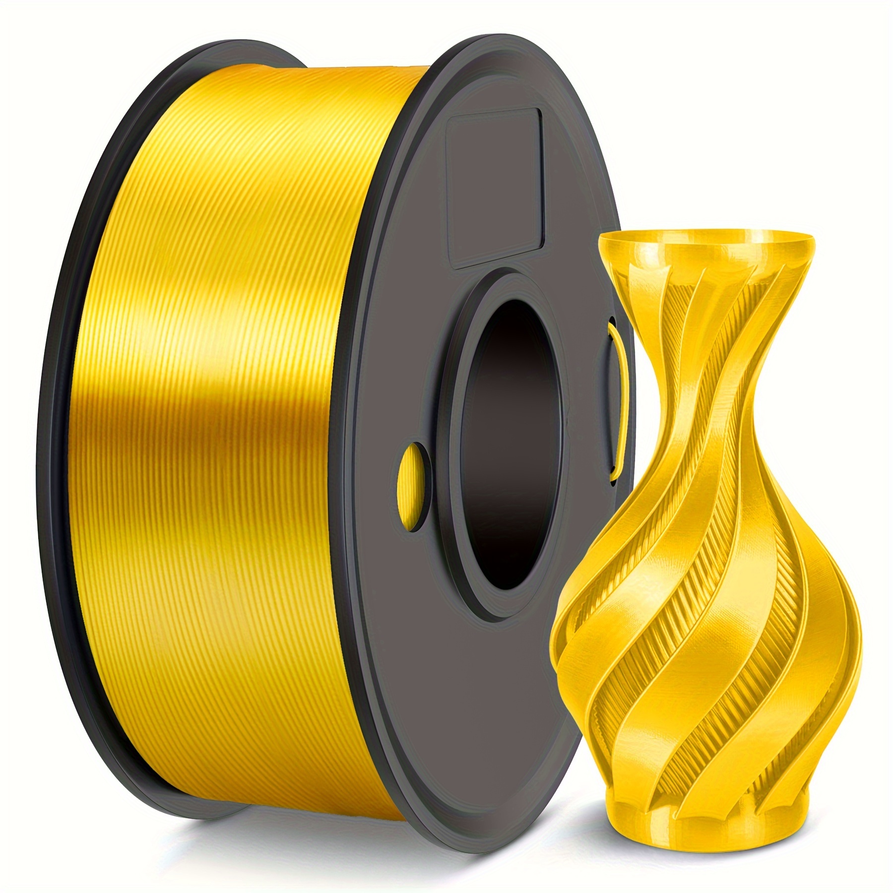 

3d Printer Silk Filament, Sunlu Shiny Silk Pla, Filament, Dimensional Accuracy +/- 1.75mm, +/- 0.02mm, 0.25kg, Smooth Silky Surface, Great Easy To Print For 3d Printers