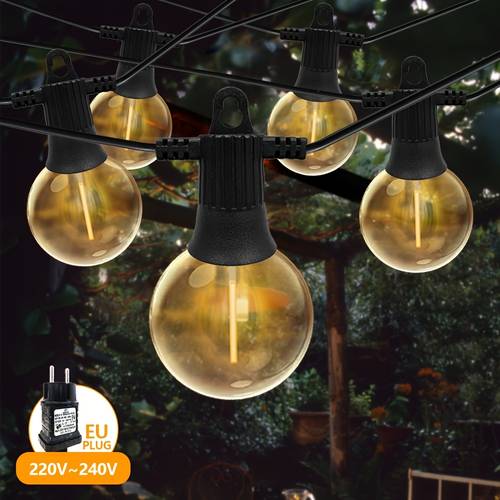 30m 24 4m 12 8 1m 6 1m g40 led string lights outdoor terrace lamp e12 earth party garland string bulbs outdoor garden wedding lights outdoor christmas lighting backyard hanging light shatterproof 24v low voltage