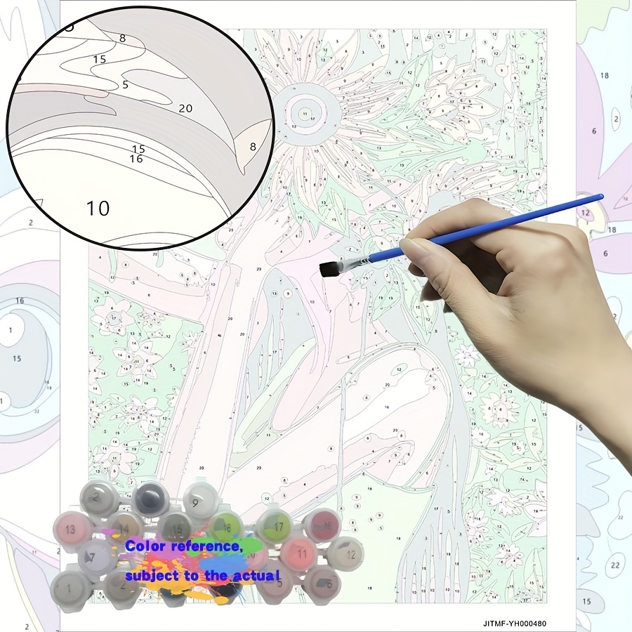 Beginner DIY Painting & Drawing Kit - Flower Girl