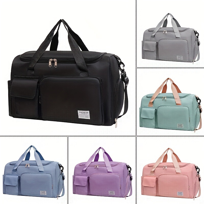 

Large-capacity Travel Luggage Bag, Portable Sports Zipper Handbag, Multifunctional Overnight Bag