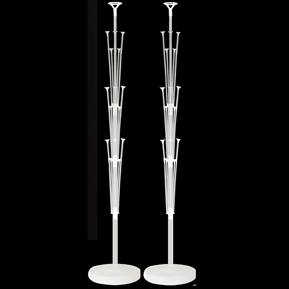 TEMU 2 Sets 160 cm/63" Ballonständer-Sets, freistehende Ballonständer mit wassergefüllten Sockeln, wiederverwendbare Säulenständer – robustes