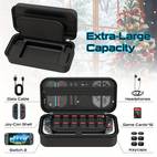 suitable for switch 2 accessory gift set halloween thanksgiving black friday christmas new year holidays gifts for men and women large capacity durable storage case portable travel case steering wheel 2 joycon covers 2