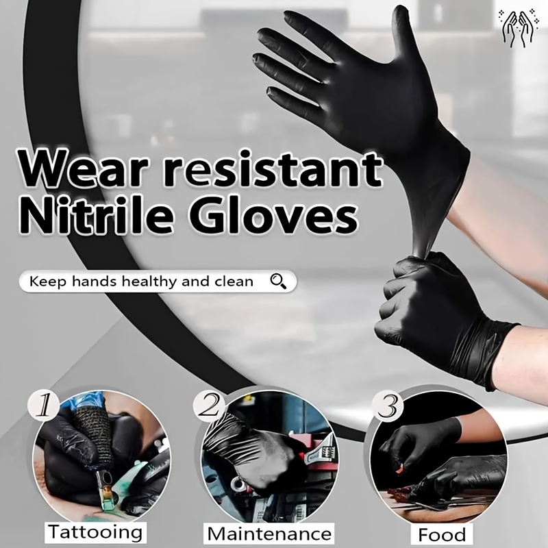 100pcs Heavy Duty Disposable Gloves for Cleaning