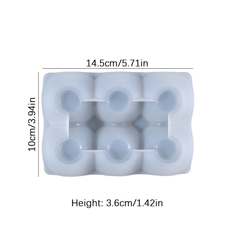 Image of 1pc Egg Storage Holder Silicone Mold Diy Eggs Grid Ornament Epoxy Resin Molds Handmade Gypsum Plaster Concrete Cement Crafts Candle Container Mould Home Decor Making Supplies