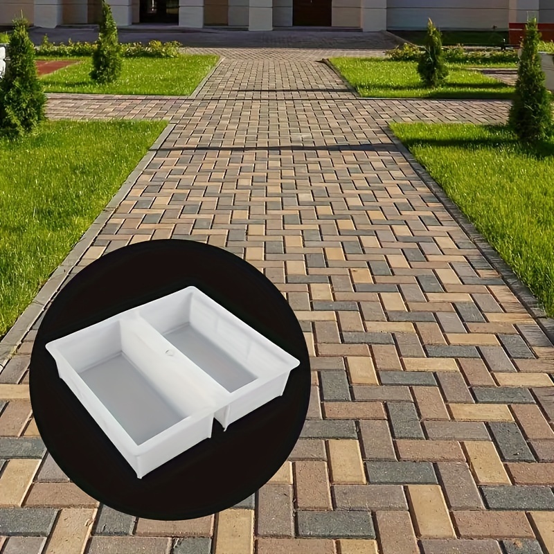 

1pc Plastic Paving Mold, Path Maker Pavement Concrete Brick Garden Decoration, Reusable Walkway Mould For Outdoor Landscaping