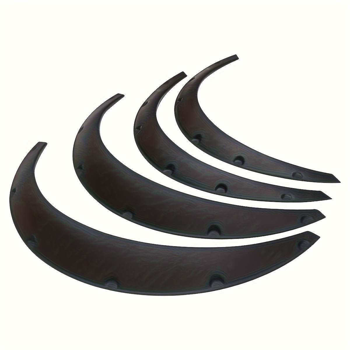 TEMU 4pcs Universal Body , Plastic Wheel Extensions For Sedan Suv Off-road Vehicles, Customizable Skirts For Auto Decoration