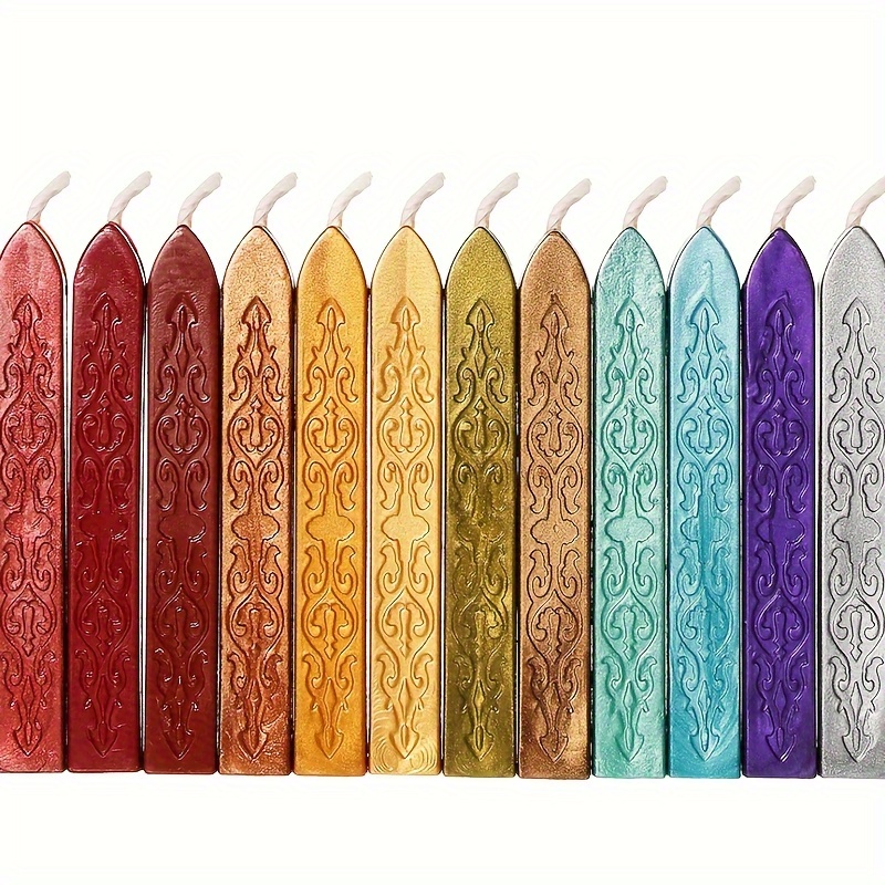 

12 Core Sealing Waxes In 12 Colors - Perfect For Antique Sealing Wax Diy Projects