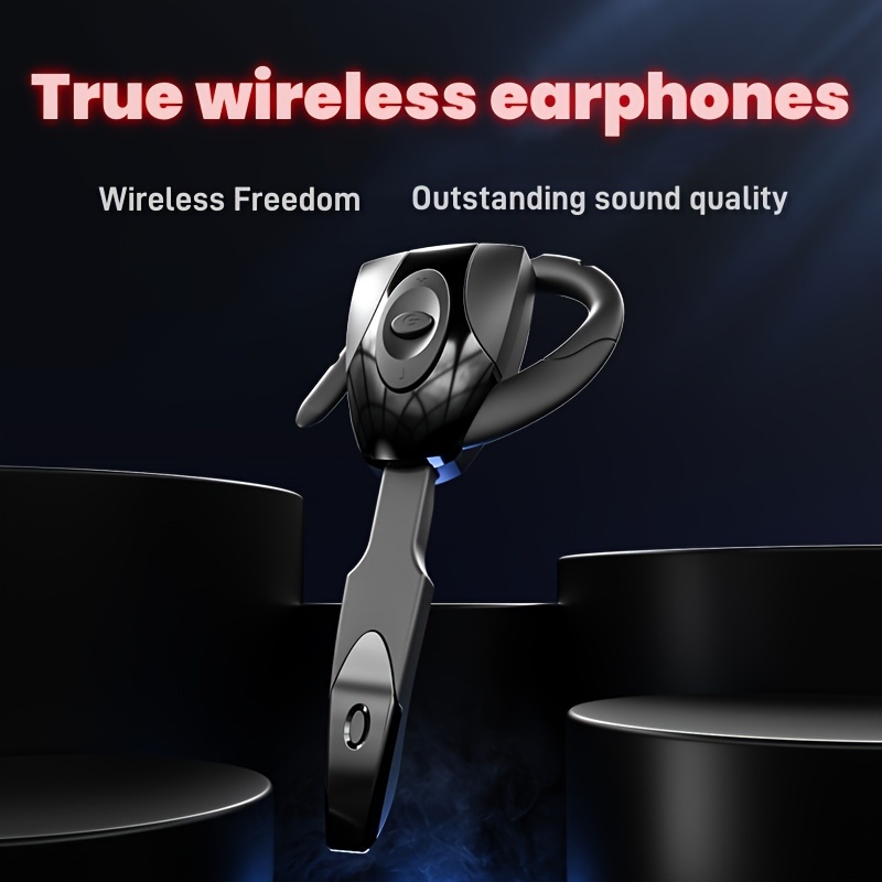 

Sports Wireless Earphones With Microphone, True Wireless Freedom, Rechargeable Long Standby Lithium-polymer Battery, Plastic Sweat-resistant In-ear Headset For Running And Exercise