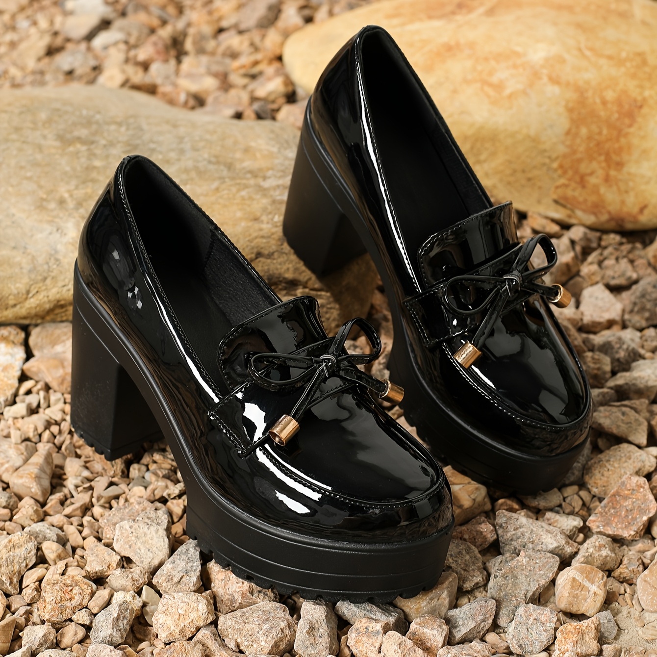 Penny Loafers Washable Loafers Vintage Style Women's Patent Penny