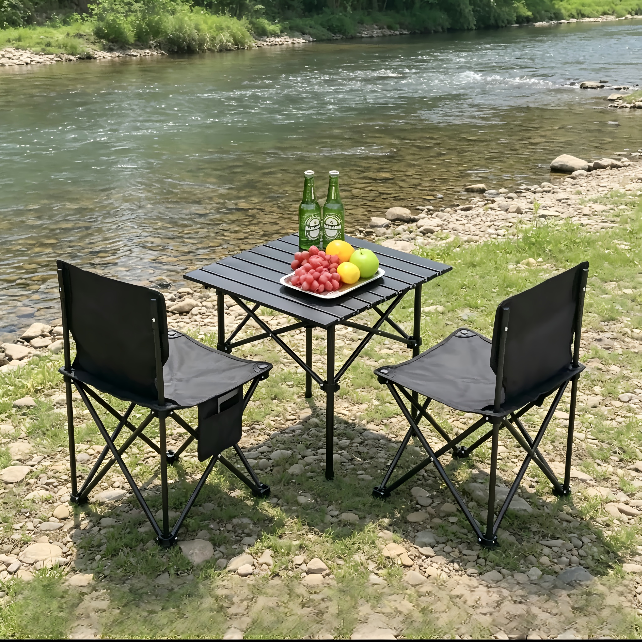 campingstuhl und tisch set