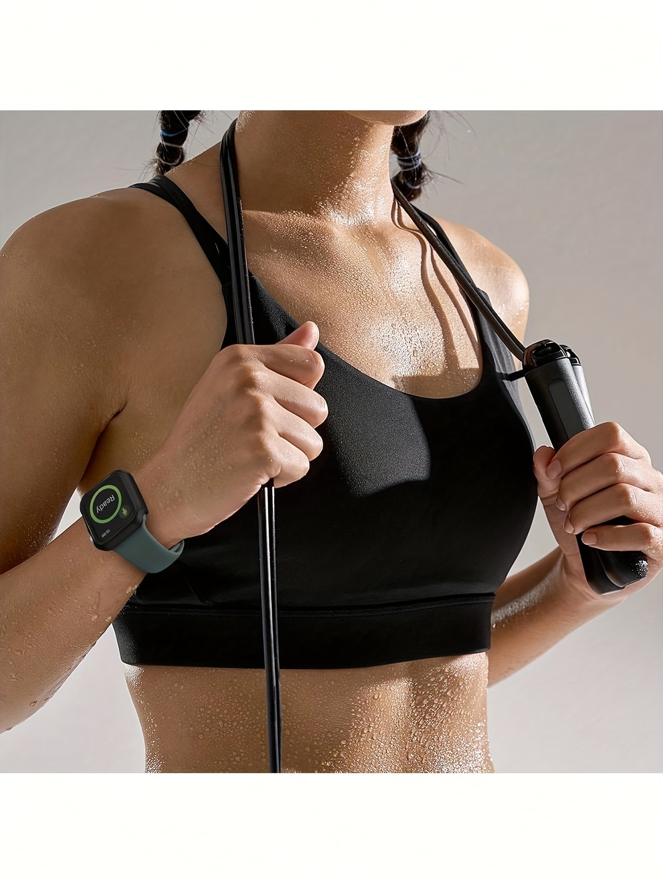 3pcs Sports & Casual Protective Case Set for Apple Watch, Full-Body Shockproof Scratch-Resistant Hard PC Cover with 9H Tempered Glass Screen Protector, Compatible with Apple Watch 38/42/40/44/41/45/46mm, Ultra/Series 11/10/9/8/7/6/5/SE/4