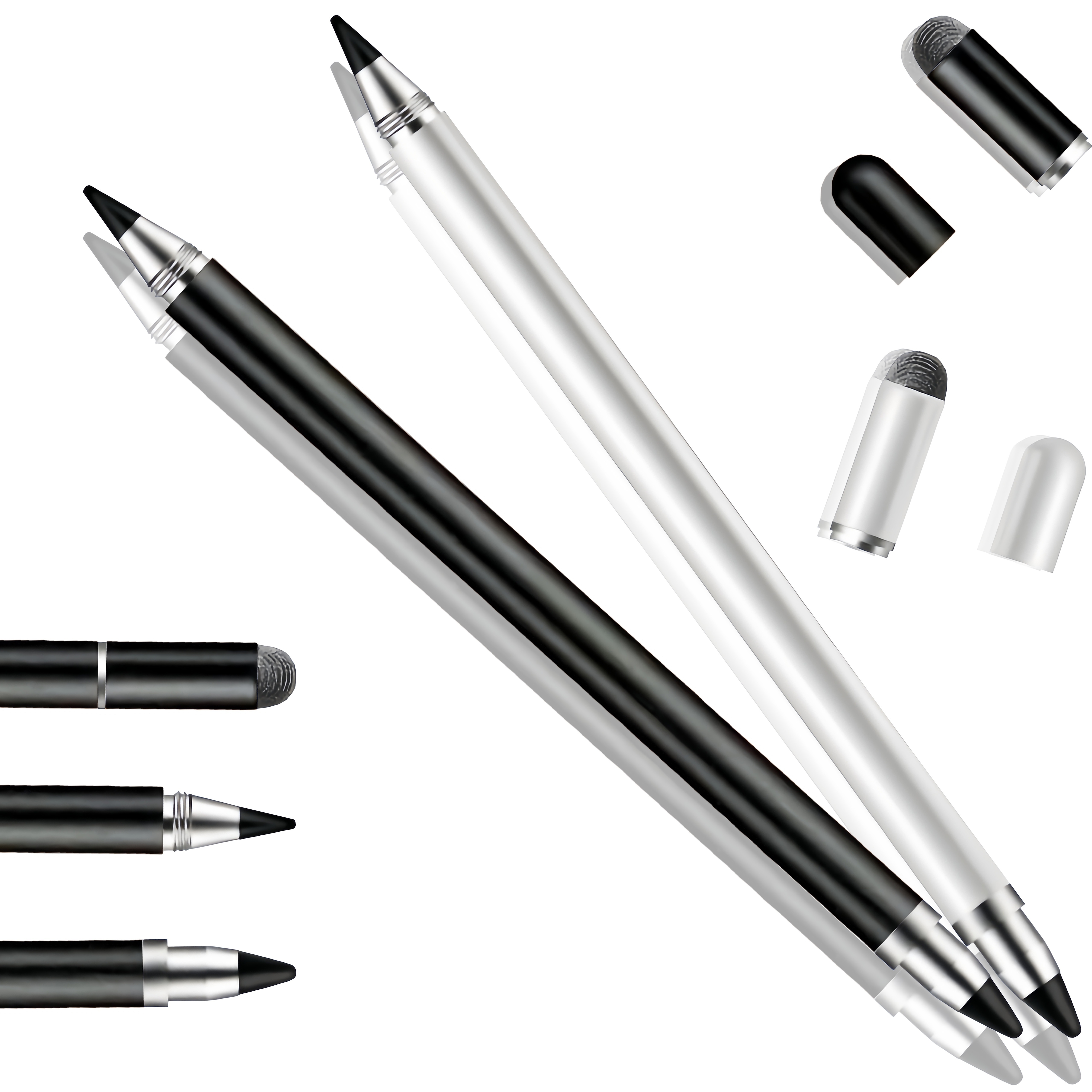 

3 In 1 Stylus Pens For Touch Screens, High Precision And Sensitivity Universal Capacitive Stylus, Including 2 Replacement Tips - Ideal For Tablets, Laptops, For Iphone, And For Ipad
