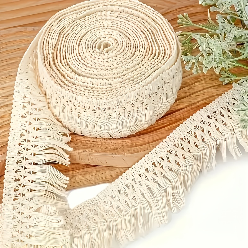 E-shop Handgewebte Jute Seil Deko, 16.4 Fuß, Hellbraun, Geeignet für Osterhandwerk, Hochzeiten, Feiertage, Geschenkverpackung und