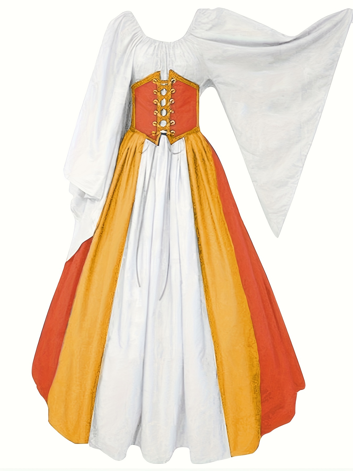 Vestido renacentista medieval vintage para mujer Blusa victoriana con  acampanadas */otoño