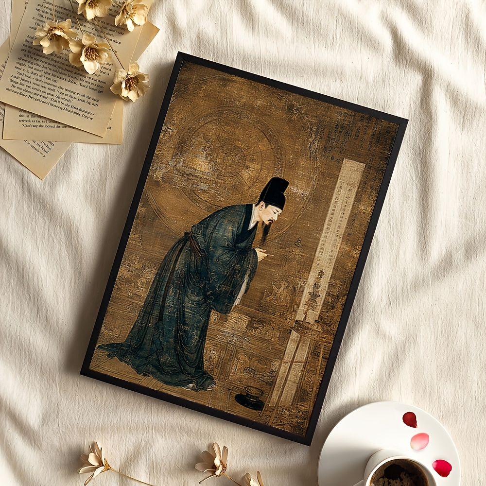 2D Flat Frameless Canvas Painting, Ancient Chinese Poster