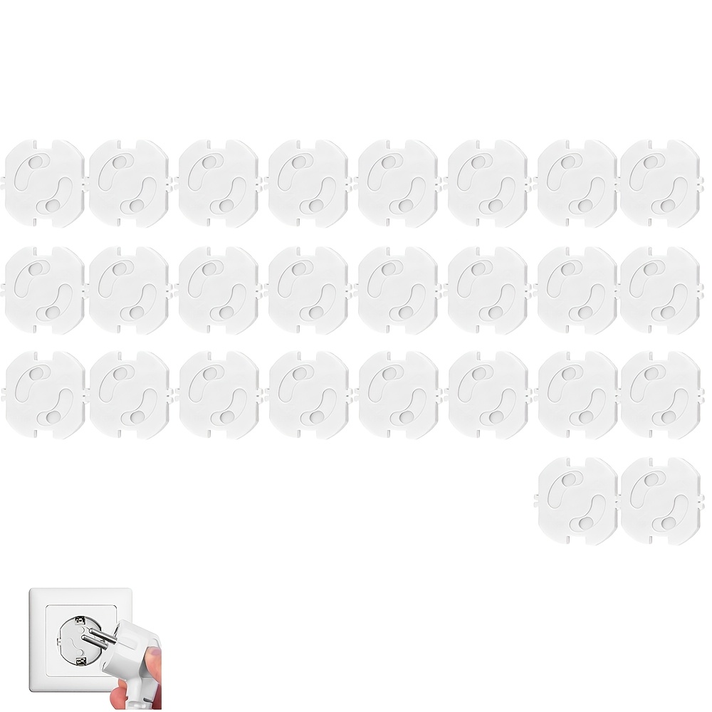 Image of 26pcs Child With Twist Mechanism - Self-adhesive - Socket Protection Child Lock - Safety
