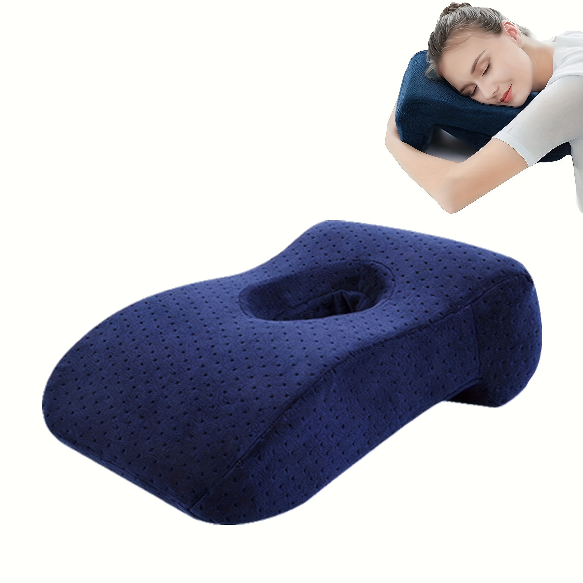 

Nap Sleeping Pillow, U-shaped Travel Pillow, Neck Cervical Pillow, Donut Pillow, Head Rest Pillow, Neck Bolster Support Pillow, Face Down Sleep Pillow, With Removable Cover, Quality Memory Foam