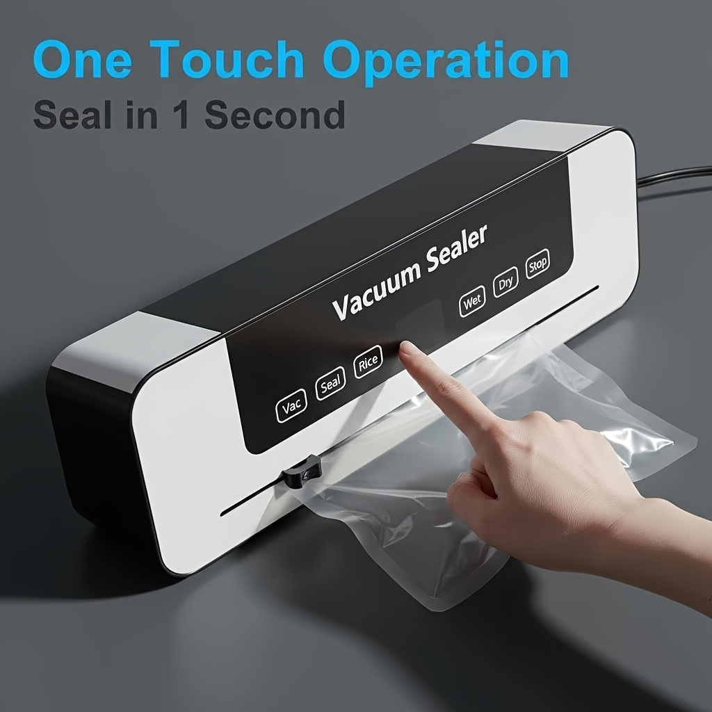 SNAPCOOK US Plug 5400 Vacuum Sealer with 20 Bags, Multi-Function Vacuum Food Sealer, Compact Food Preserver, Best Birthday Gift, Best Father's Day Gift, Best Mother's Day Gift, Best Christmas Gift Lvebei