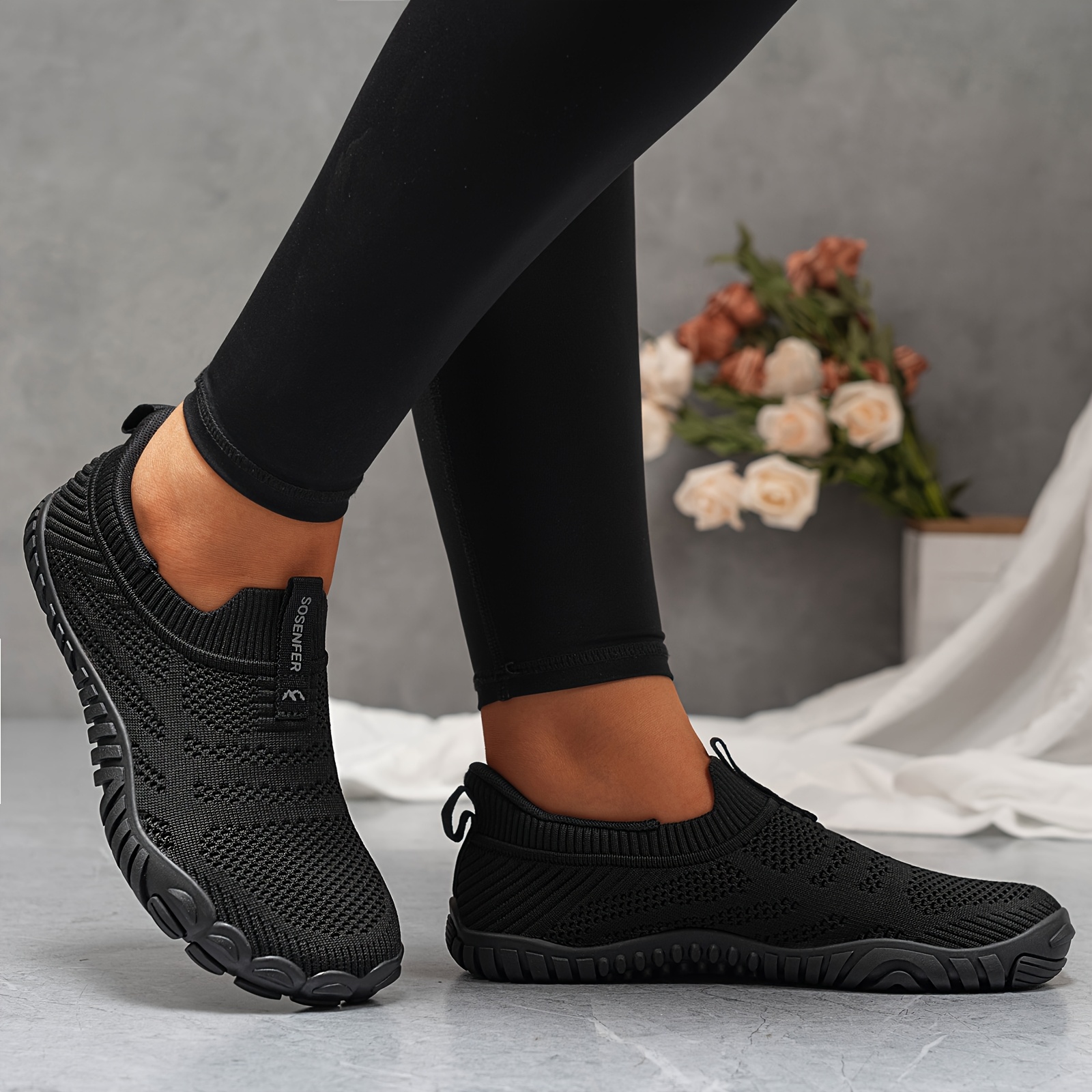Extra Wide Width Wide Fit Slip On Shoes Womens Barefoot Shoes - Main Image